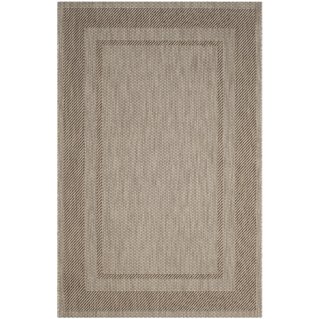 SAFAVIEH Outdoor CY8477-36312 Courtyard Beige / Brown Rug Image 11