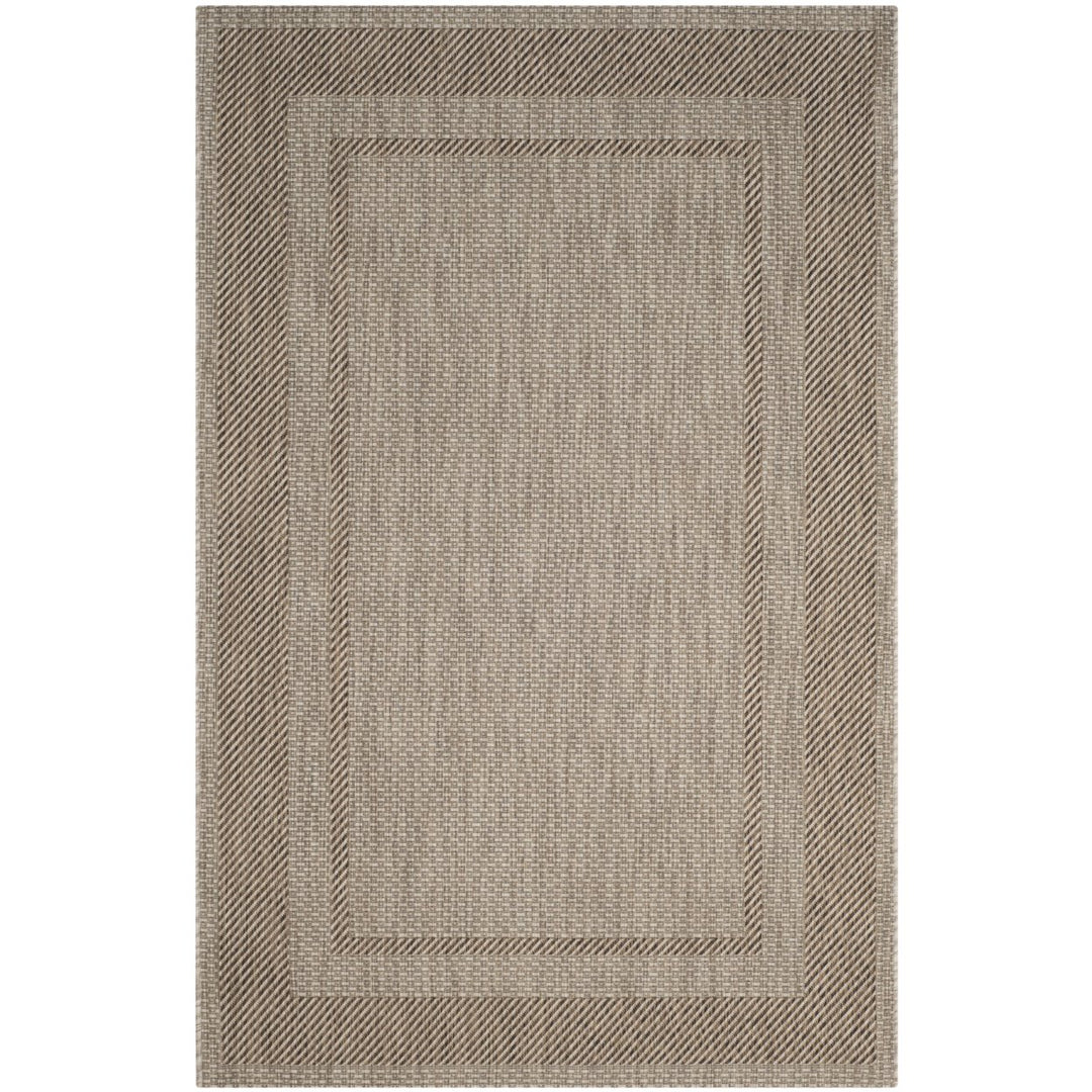 SAFAVIEH Outdoor CY8477-36312 Courtyard Beige / Brown Rug Image 1