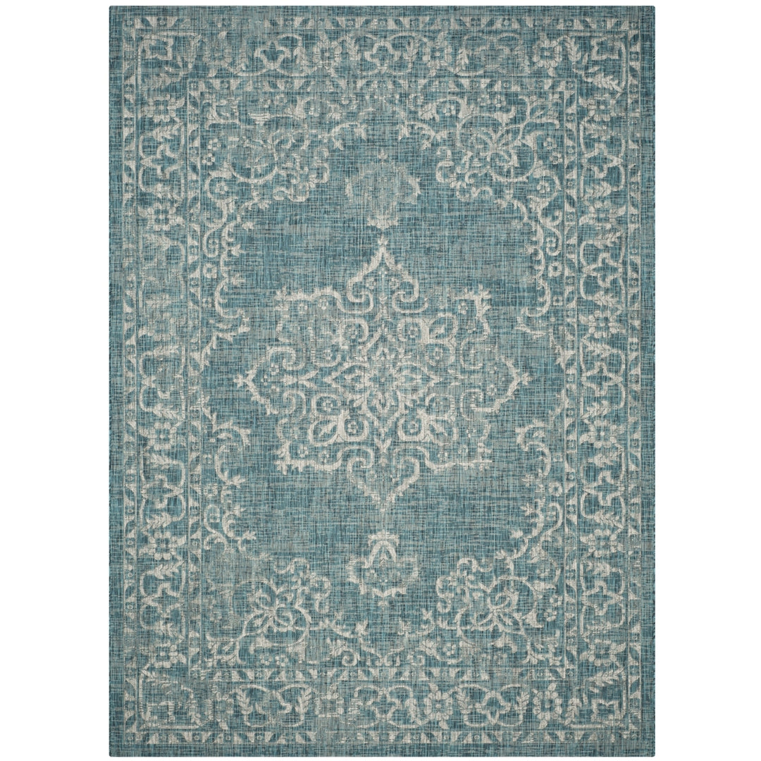 SAFAVIEH CY8481-37221 Courtyard Blue / Grey Image 1