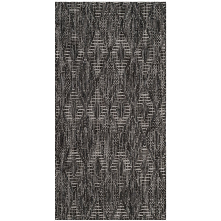 SAFAVIEH Outdoor CY8522-36622 Courtyard Black / Black Rug Image 1