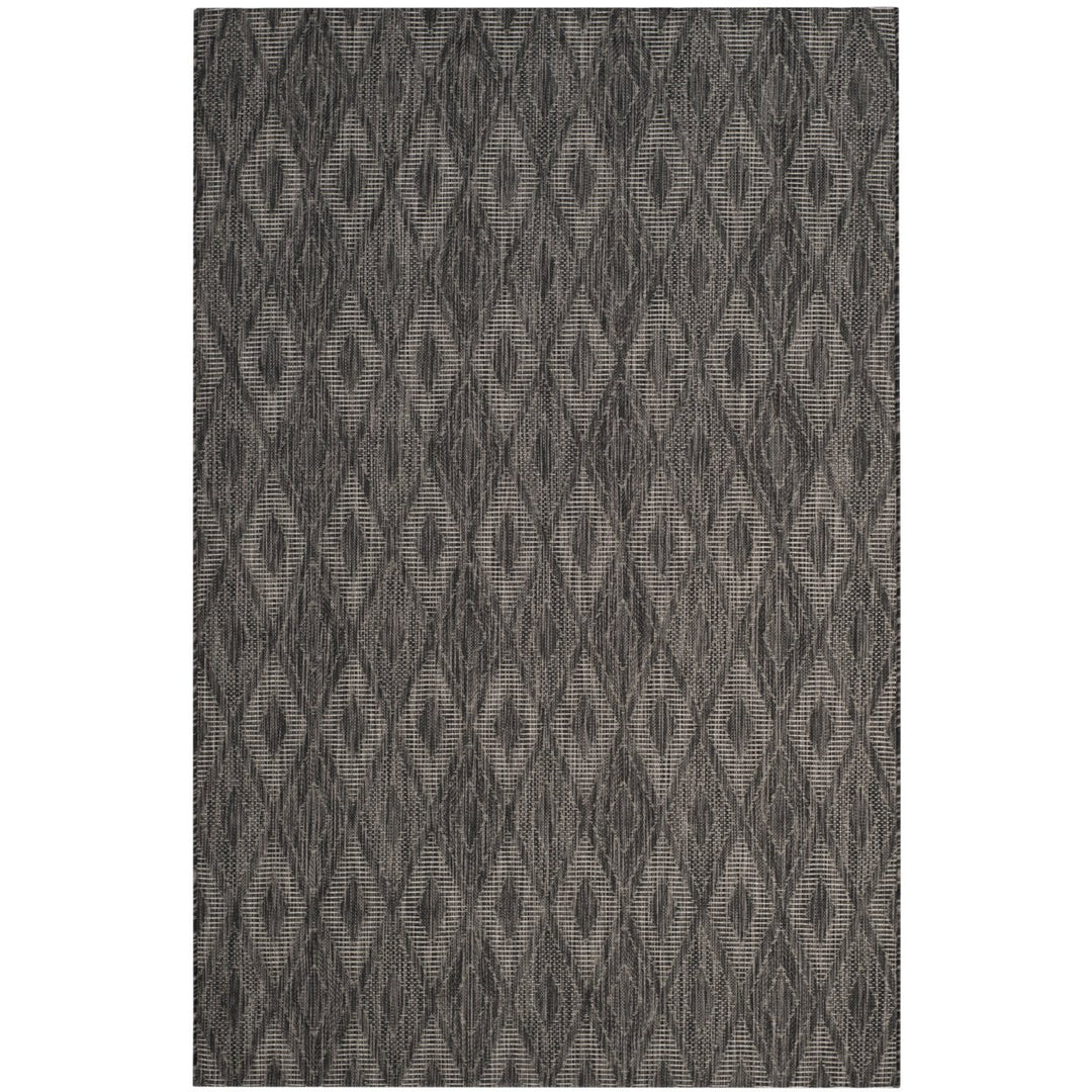 SAFAVIEH Outdoor CY8522-36622 Courtyard Black / Black Rug Image 5