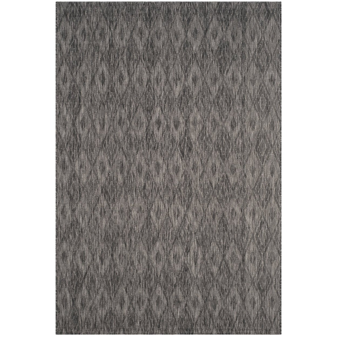 SAFAVIEH Outdoor CY8522-36622 Courtyard Black / Black Rug Image 6