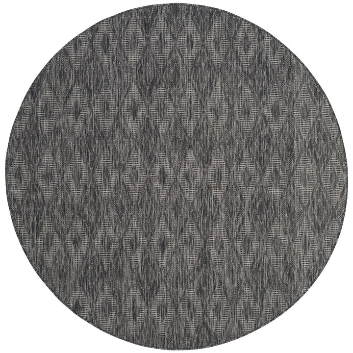 SAFAVIEH Outdoor CY8522-36622 Courtyard Black / Black Rug Image 7