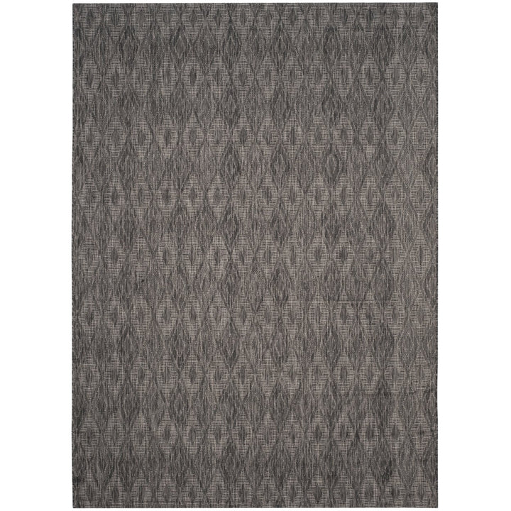 SAFAVIEH Outdoor CY8522-36622 Courtyard Black / Black Rug Image 1