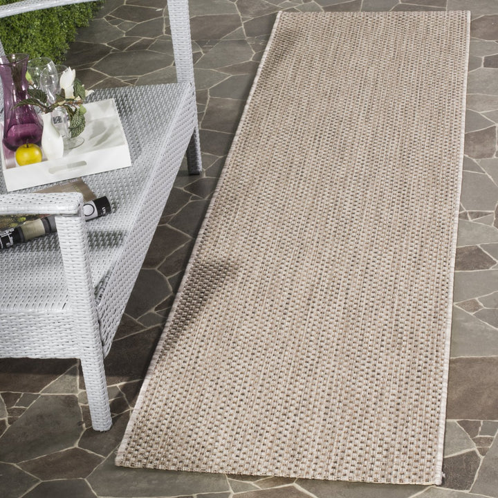 SAFAVIEH Outdoor CY8521-36312 Courtyard Natural / Cream Rug Image 3