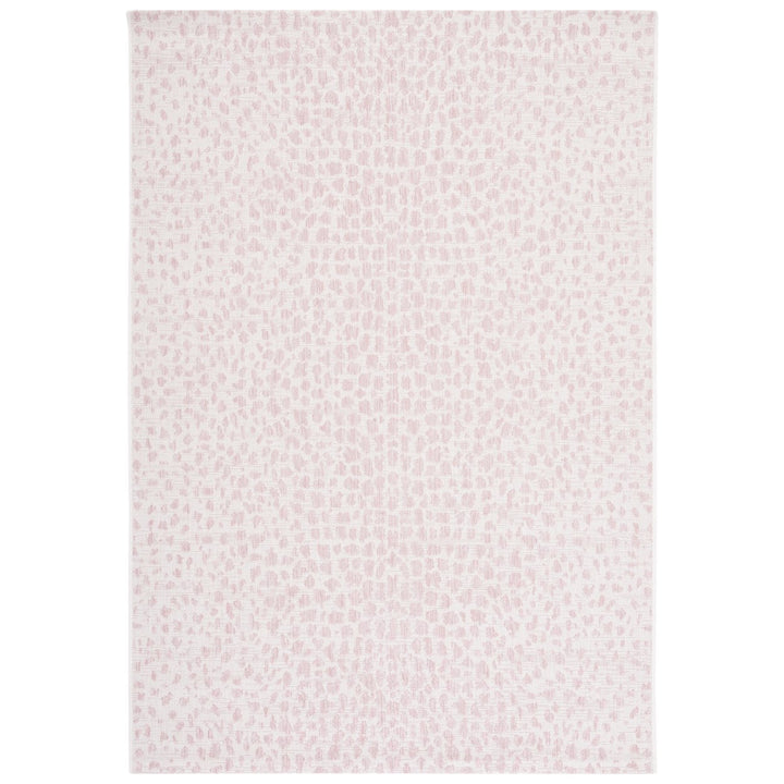 SAFAVIEH Outdoor CY8505-56212 Courtyard Ivory / Blush Pink Rug Image 4