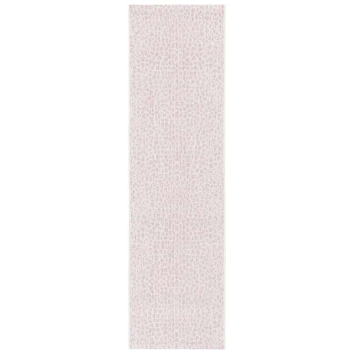 SAFAVIEH Outdoor CY8505-56212 Courtyard Ivory / Blush Pink Rug Image 6