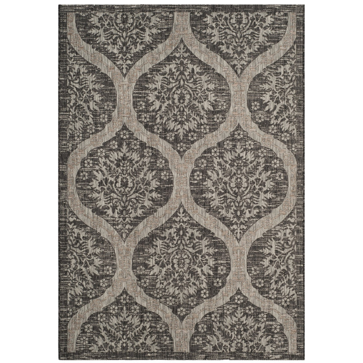 SAFAVIEH CY8511-37621 Courtyard Black / Light Grey Image 2