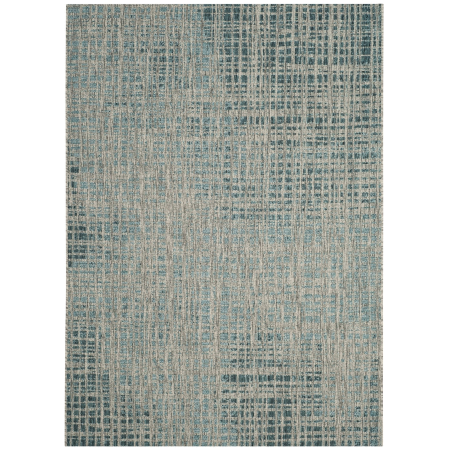 SAFAVIEH Outdoor CY8513-37212 Courtyard Grey / Blue Rug Image 1