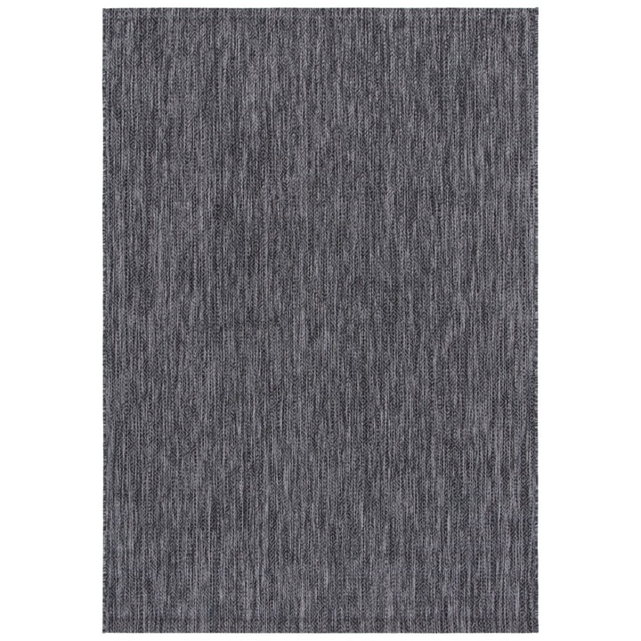 SAFAVIEH Outdoor CY8520-53722 Courtyard Black / Grey Rug Image 4