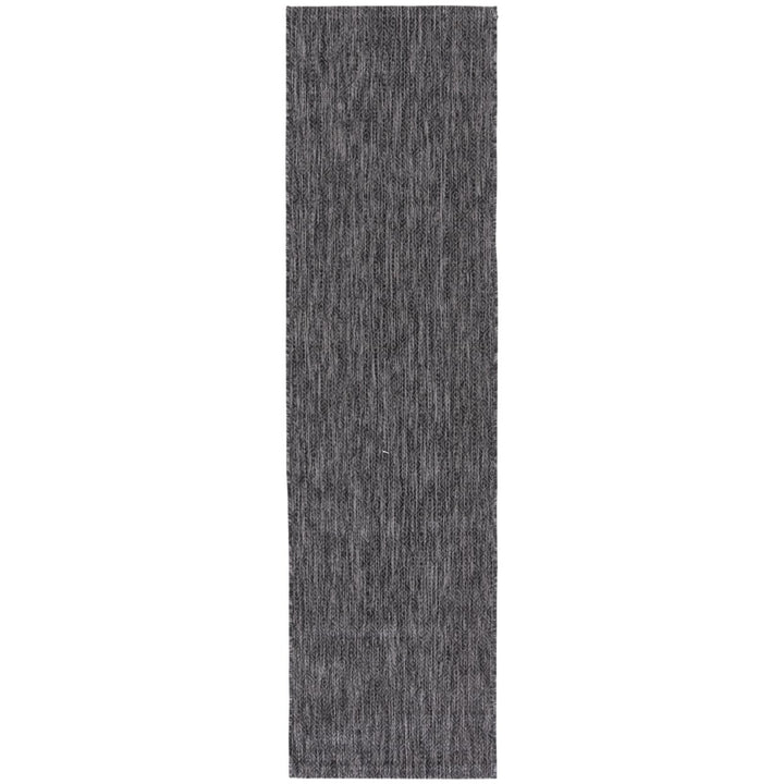 SAFAVIEH Outdoor CY8520-53722 Courtyard Black / Grey Rug Image 6