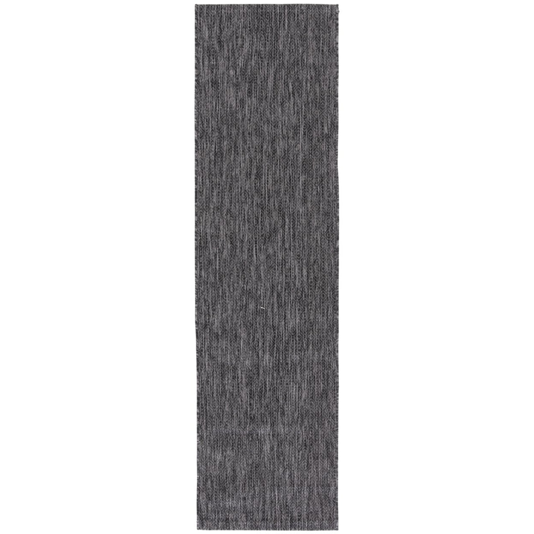 SAFAVIEH Outdoor CY8520-53722 Courtyard Black / Grey Rug Image 10