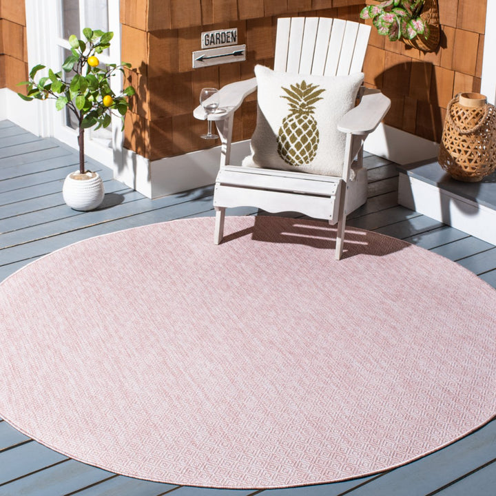 SAFAVIEH Outdoor CY8520-56222 Courtyard Soft Pink / - Rug Image 2