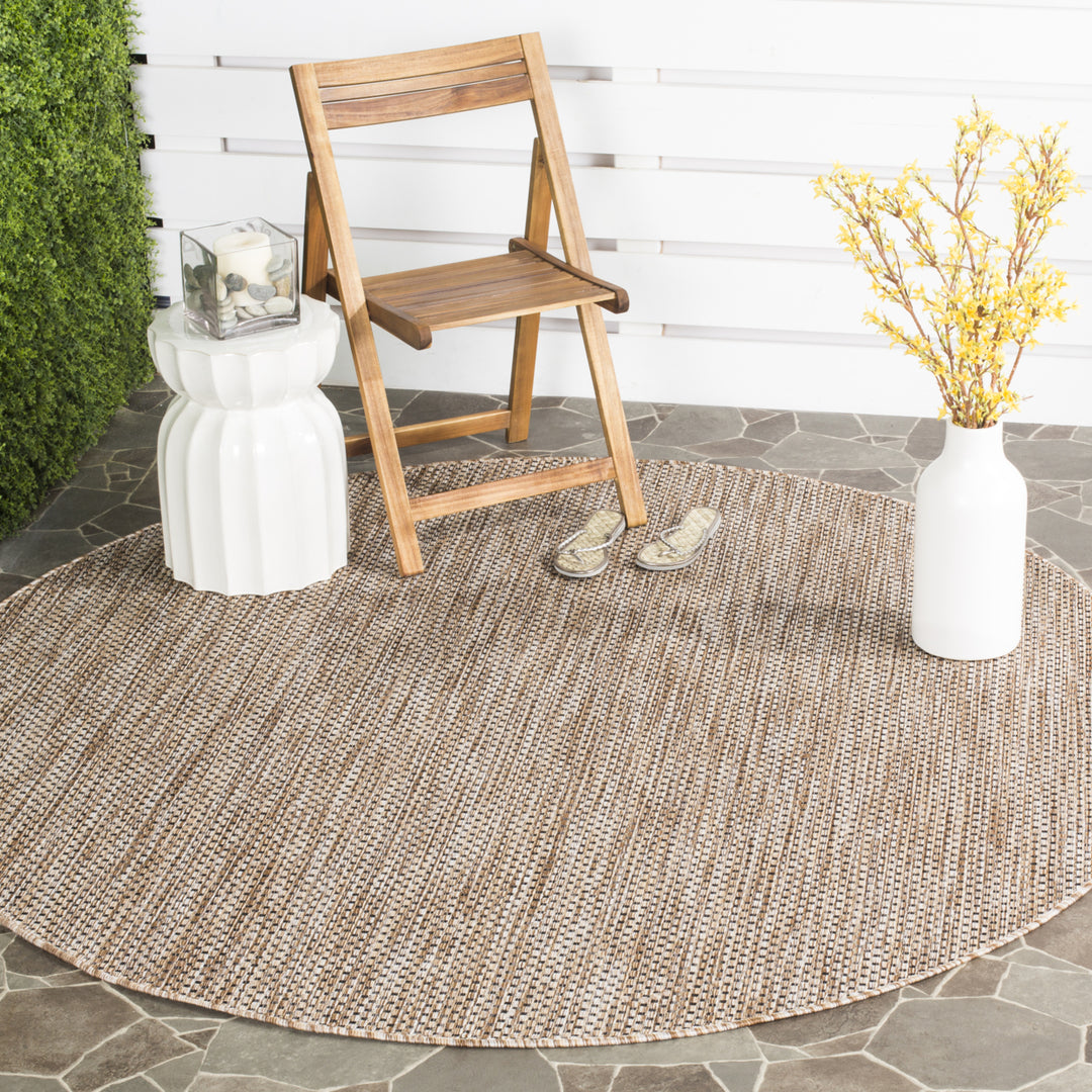 SAFAVIEH Outdoor CY8521-37312 Courtyard Aqua / Grey Rug Image 2