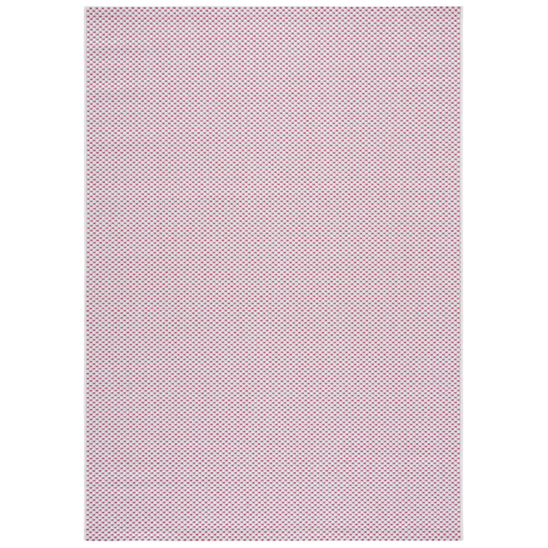 SAFAVIEH Outdoor CY8521-53812 Courtyard Ivory / Pink Rug Image 1