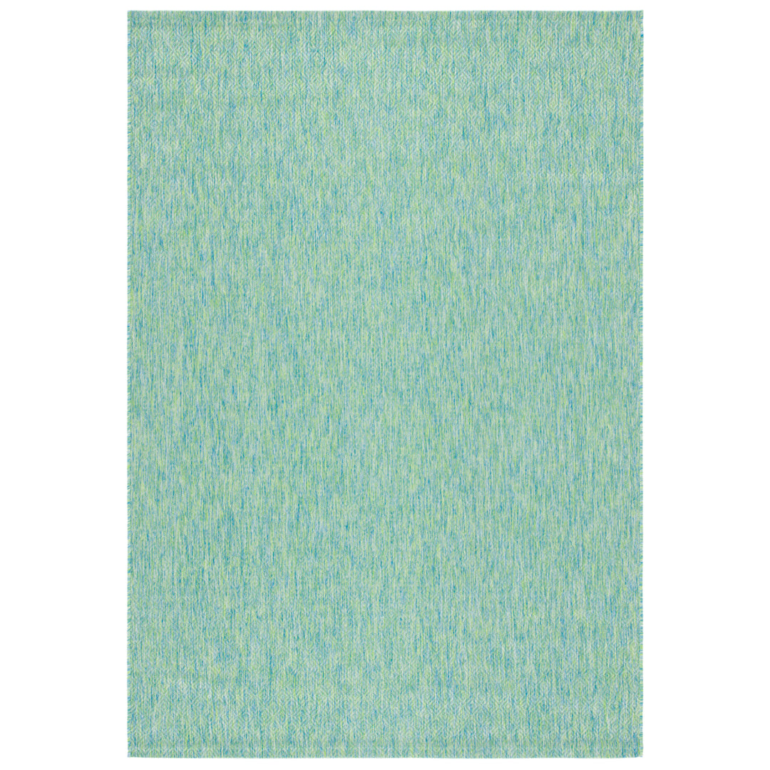 SAFAVIEH Outdoor CY8521-55722 Courtyard Green / Blue Rug Image 3