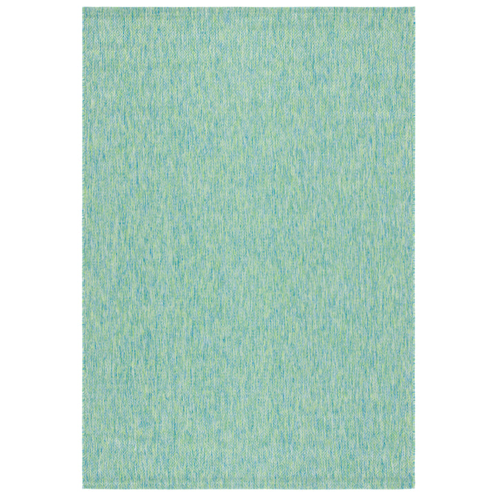 SAFAVIEH Outdoor CY8521-55722 Courtyard Green / Blue Rug Image 3