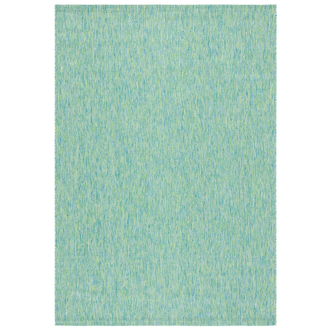 SAFAVIEH Outdoor CY8521-55722 Courtyard Green / Blue Rug Image 1