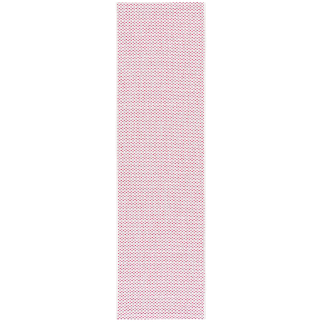 SAFAVIEH Outdoor CY8521-53812 Courtyard Ivory / Pink Rug Image 6