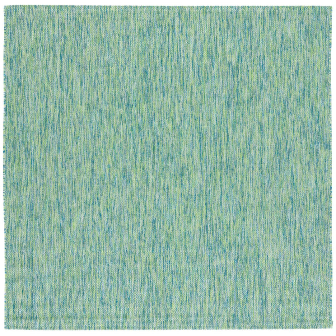 SAFAVIEH Outdoor CY8521-55722 Courtyard Green / Blue Rug Image 1