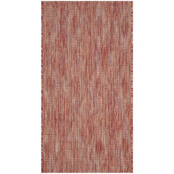 SAFAVIEH Outdoor CY8522-36522 Courtyard Red / Red Rug Image 1