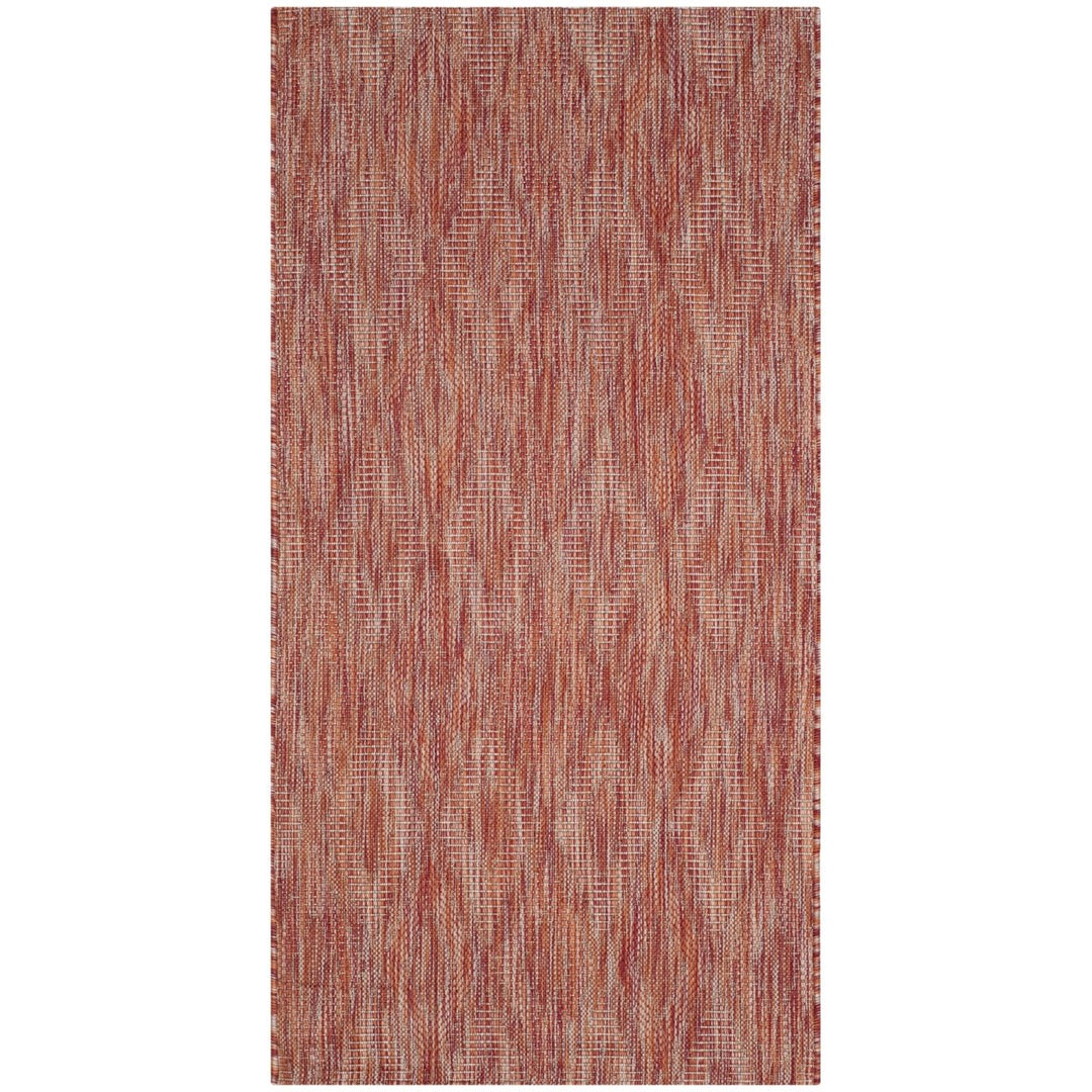 SAFAVIEH Outdoor CY8522-36522 Courtyard Red / Red Rug Image 1