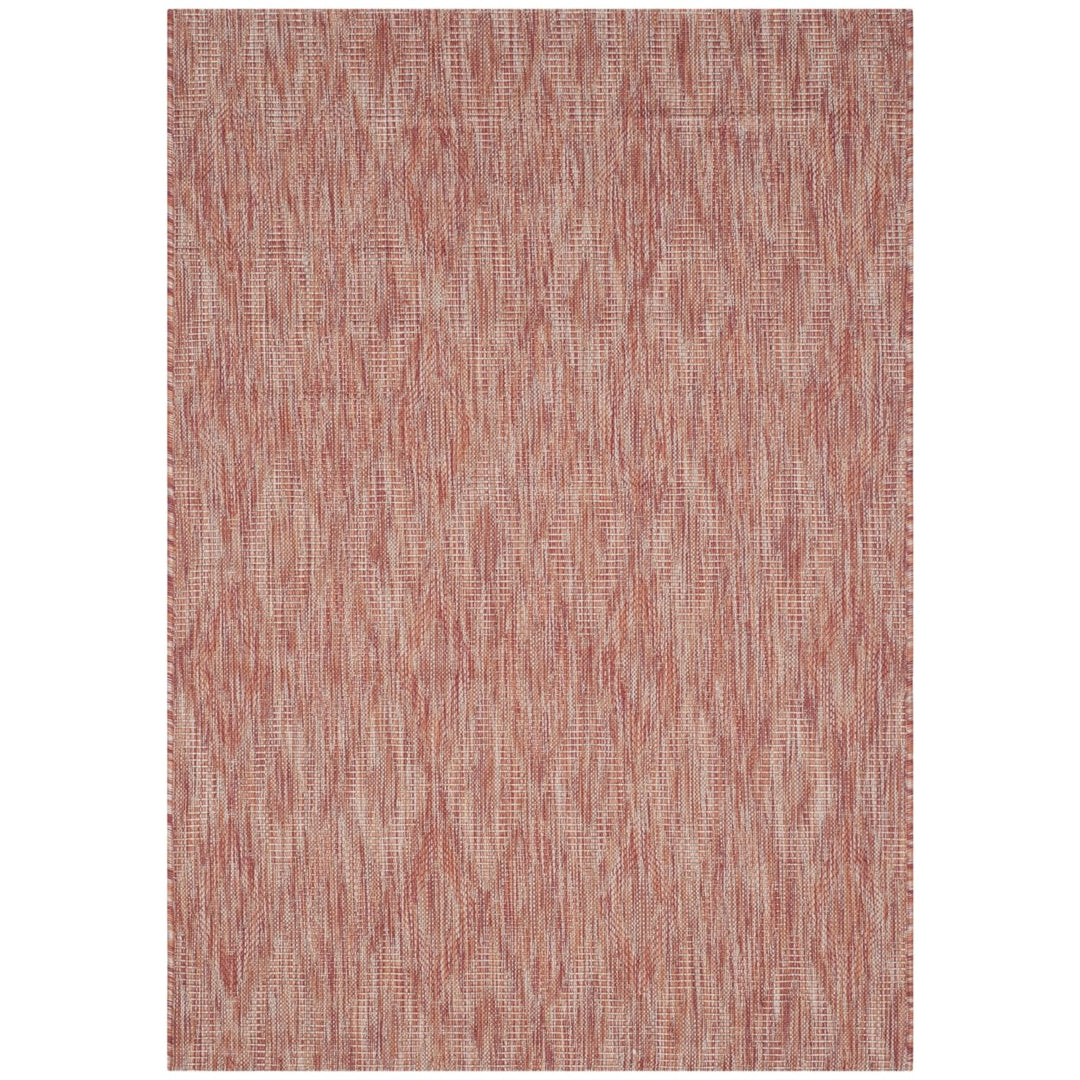 SAFAVIEH Outdoor CY8522-36522 Courtyard Red / Red Rug Image 5