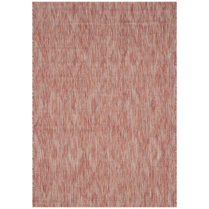 SAFAVIEH Outdoor CY8522-36522 Courtyard Red / Red Rug Image 5