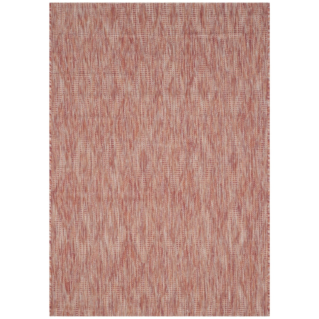 SAFAVIEH Outdoor CY8522-36522 Courtyard Red / Red Rug Image 1