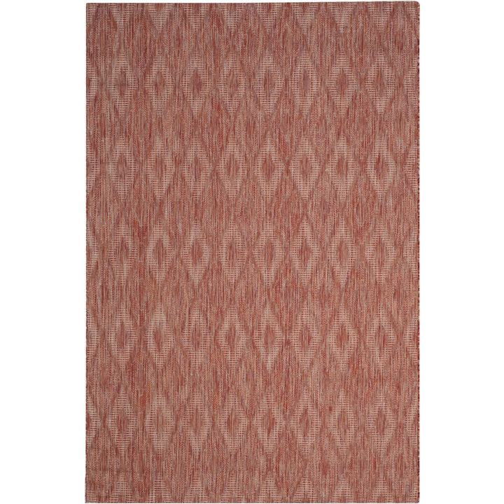 SAFAVIEH Outdoor CY8522-36522 Courtyard Red / Red Rug Image 8