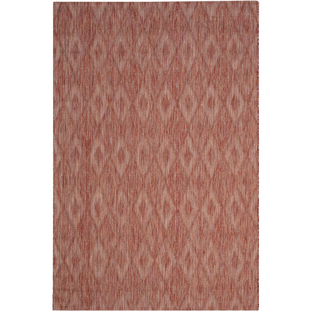 SAFAVIEH Outdoor CY8522-36522 Courtyard Red / Red Rug Image 1