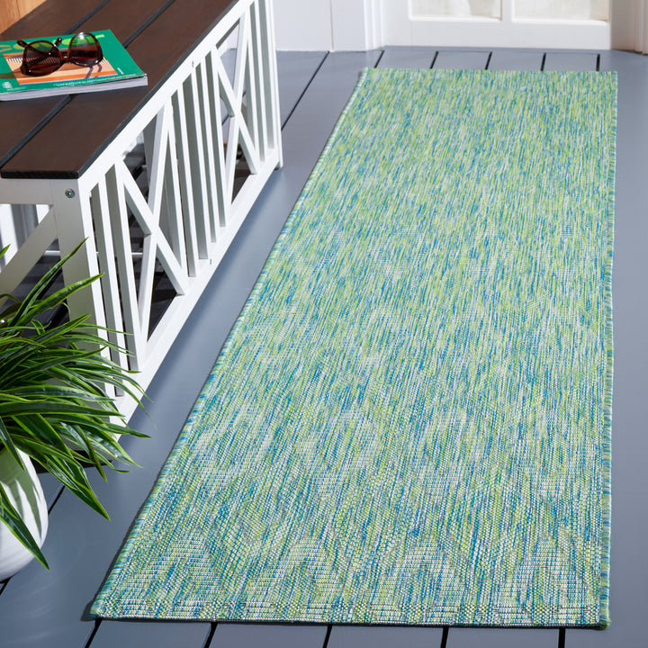 SAFAVIEH Outdoor CY8522-55722 Courtyard Collection Green Rug Image 3