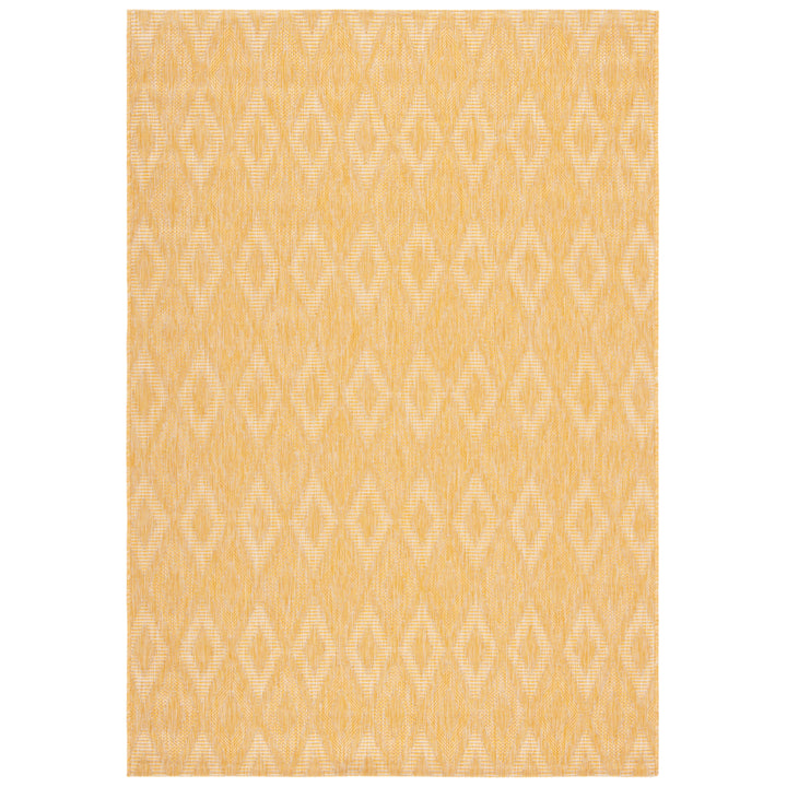 SAFAVIEH Outdoor CY8522-56022 Courtyard Collection Gold Rug Image 4