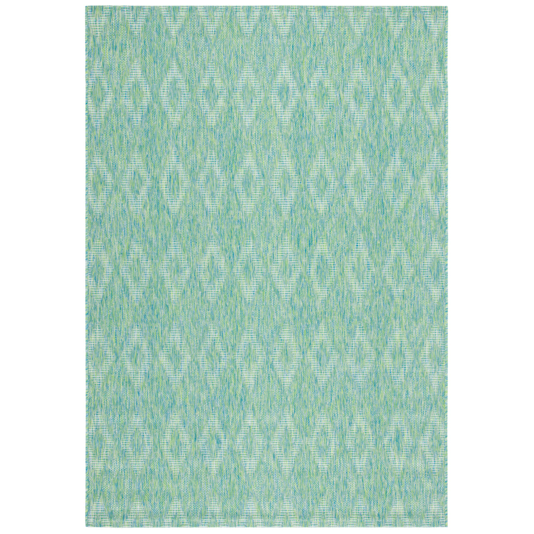 SAFAVIEH Outdoor CY8522-55722 Courtyard Collection Green Rug Image 4