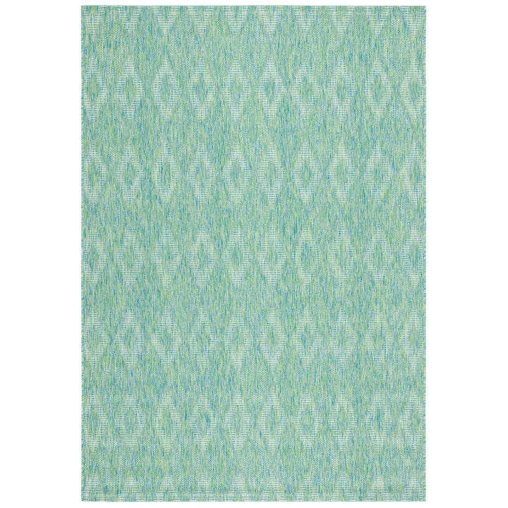 SAFAVIEH Outdoor CY8522-55722 Courtyard Collection Green Rug Image 4