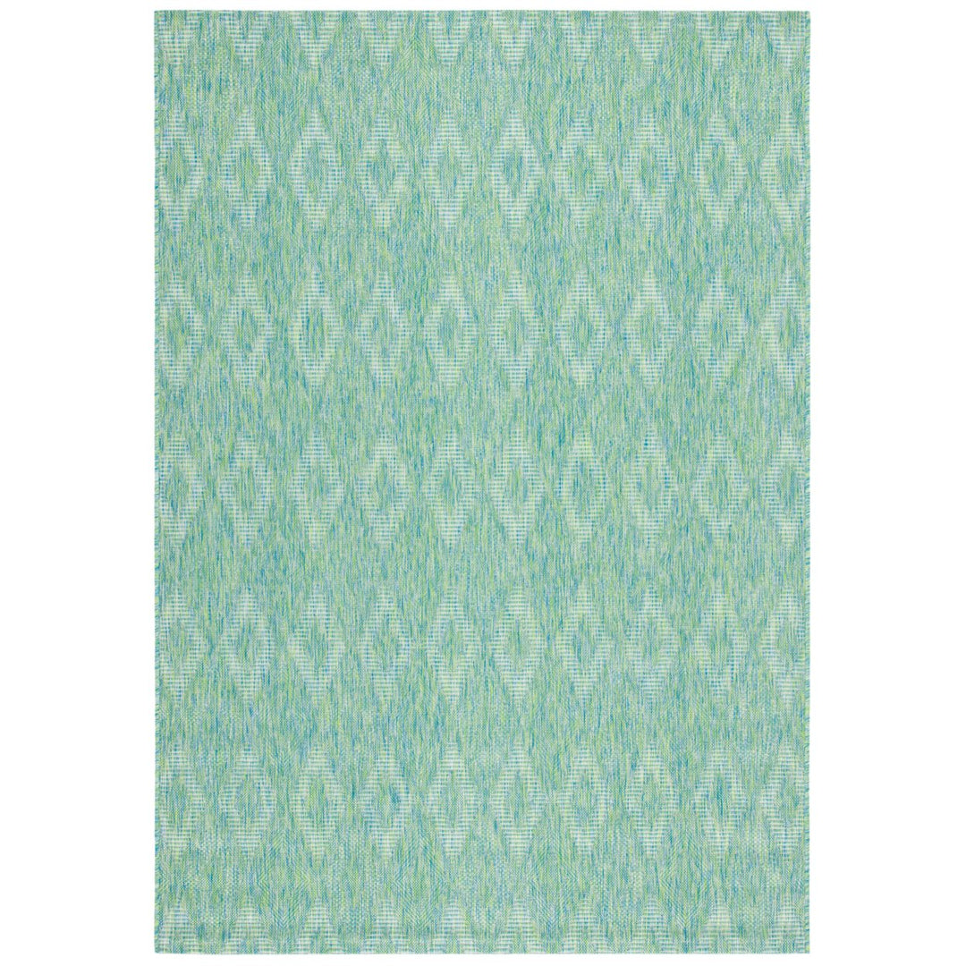 SAFAVIEH Outdoor CY8522-55722 Courtyard Collection Green Rug Image 1