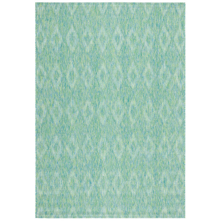 SAFAVIEH Outdoor CY8522-55722 Courtyard Collection Green Rug Image 1