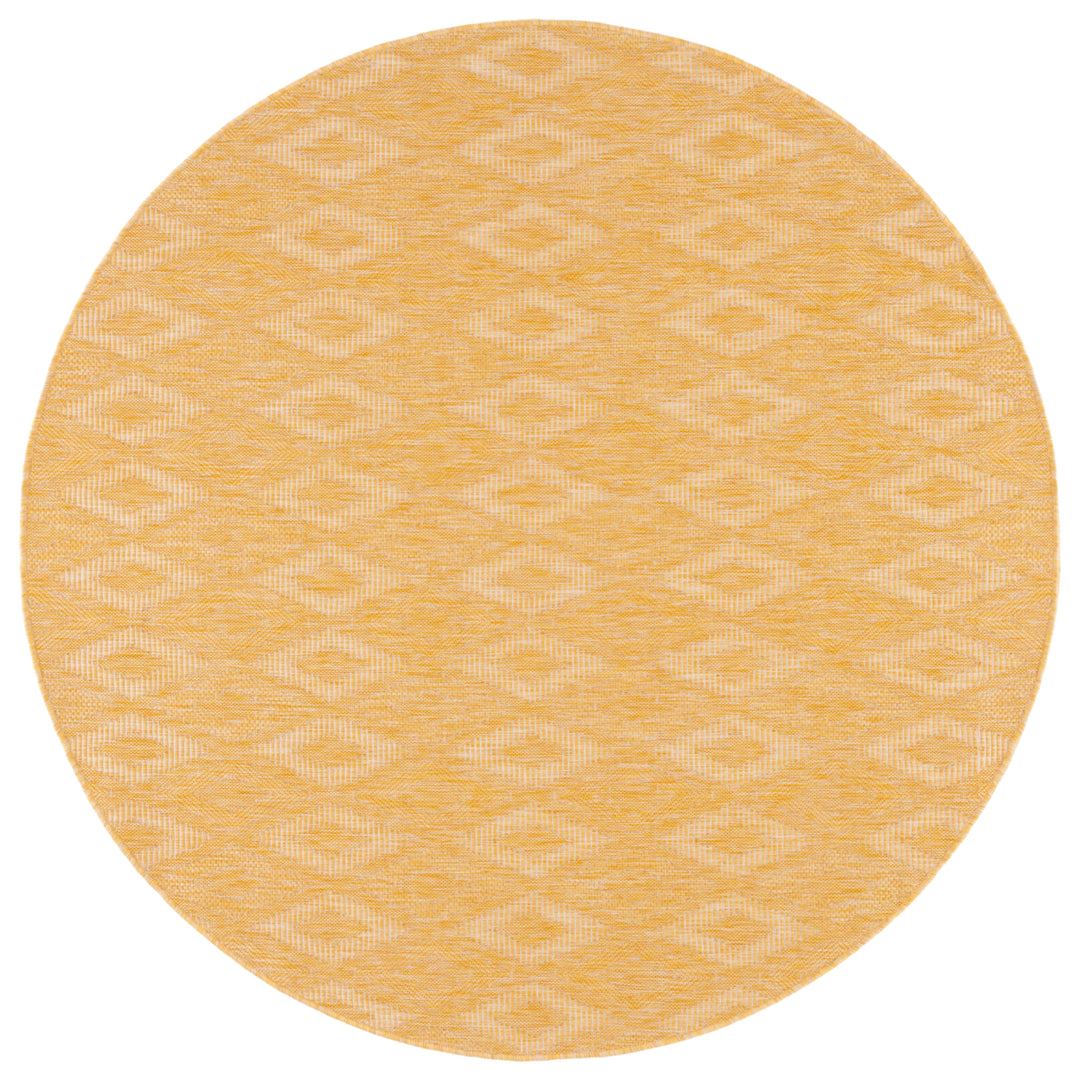 SAFAVIEH Outdoor CY8522-56022 Courtyard Collection Gold Rug Image 5