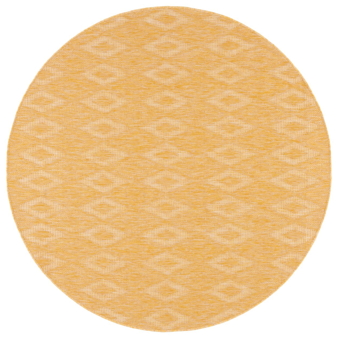 SAFAVIEH Outdoor CY8522-56022 Courtyard Collection Gold Rug Image 1