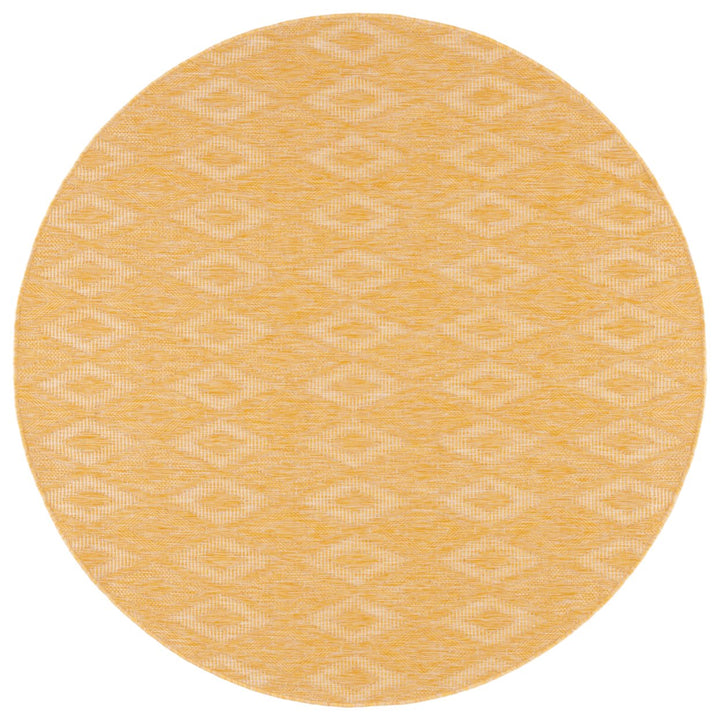 SAFAVIEH Outdoor CY8522-56022 Courtyard Collection Gold Rug Image 1