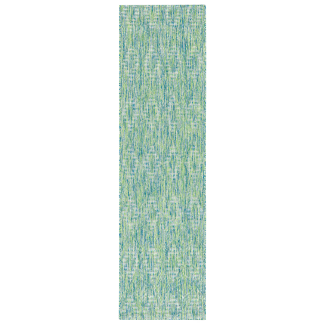 SAFAVIEH Outdoor CY8522-55722 Courtyard Collection Green Rug Image 6