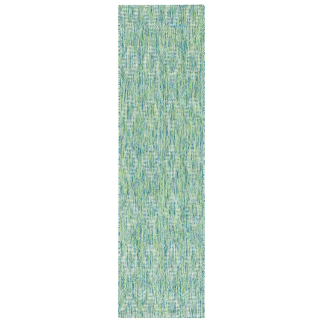 SAFAVIEH Outdoor CY8522-55722 Courtyard Collection Green Rug Image 1