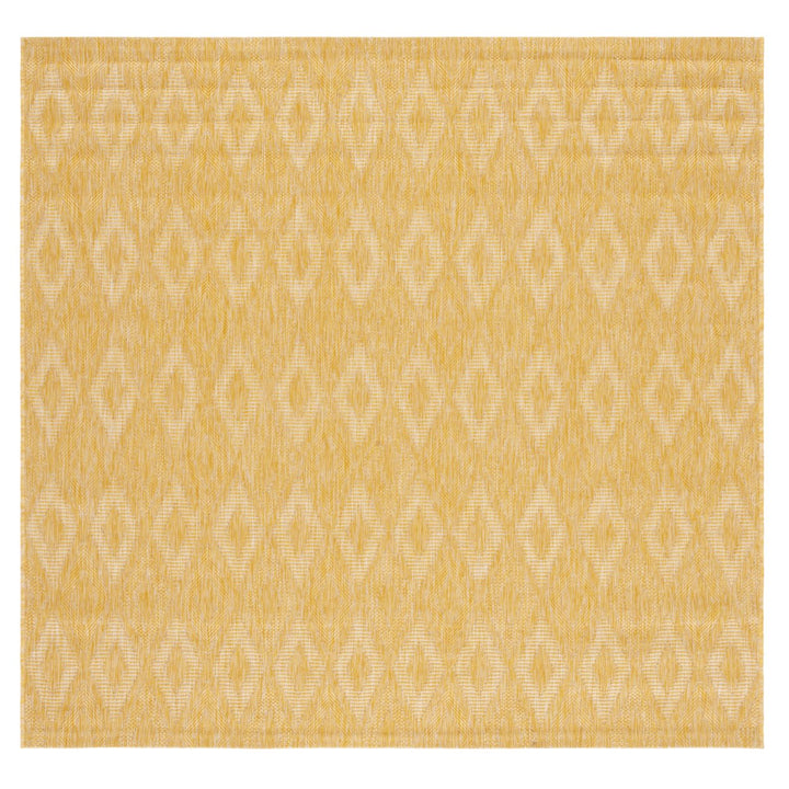 SAFAVIEH Outdoor CY8522-56022 Courtyard Collection Gold Rug Image 7