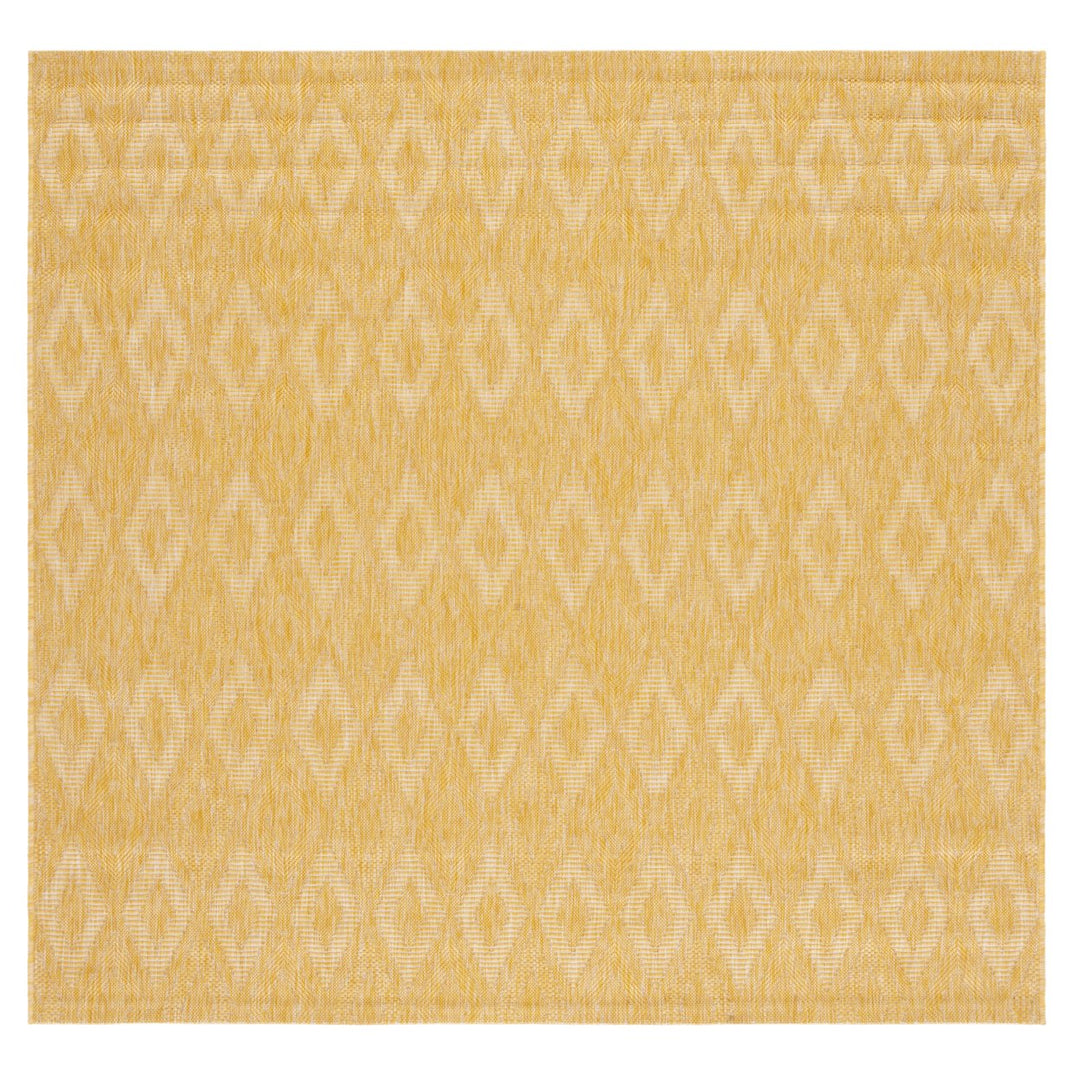 SAFAVIEH Outdoor CY8522-56022 Courtyard Collection Gold Rug Image 1