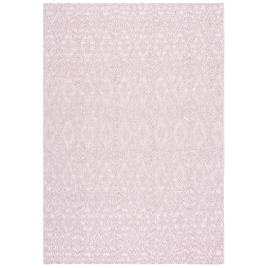 SAFAVIEH Outdoor CY8522-56222 Courtyard Collection Pink Rug Image 4