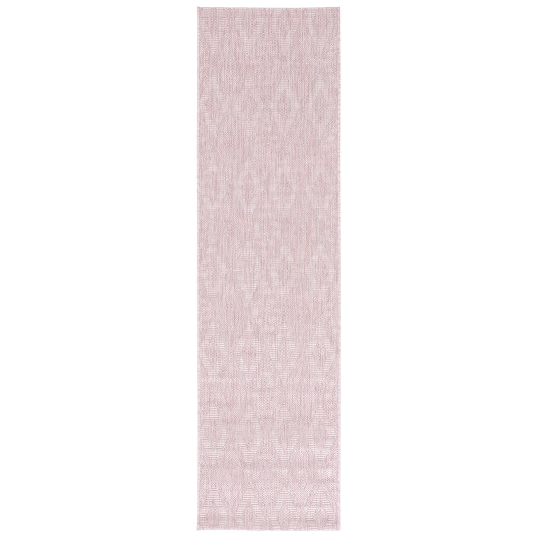 SAFAVIEH Outdoor CY8522-56222 Courtyard Collection Pink Rug Image 6