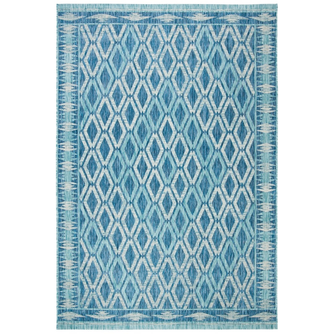 SAFAVIEH CY8531-39421 Courtyard Navy / Aqua Image 1