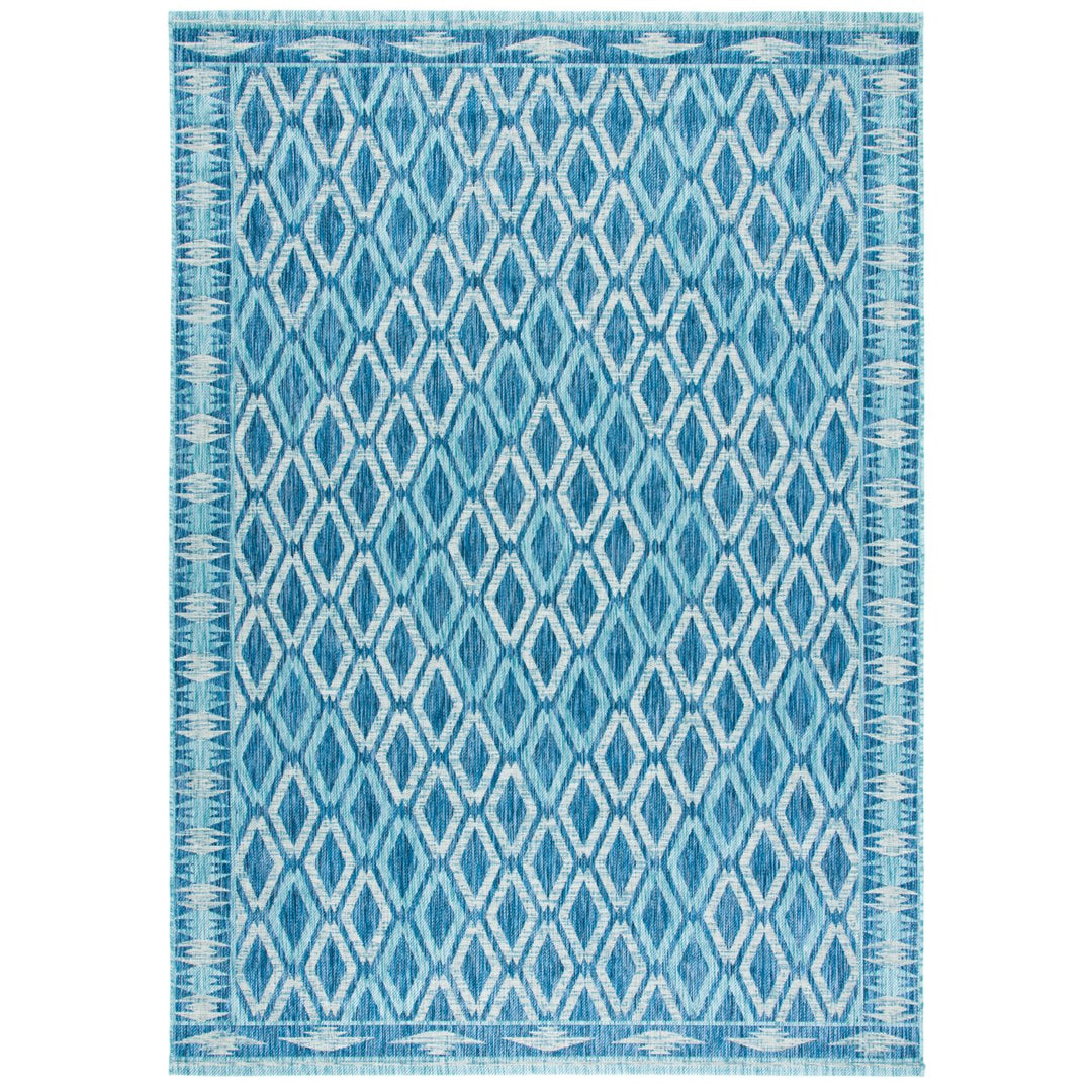 SAFAVIEH CY8531-39421 Courtyard Navy / Aqua Image 1