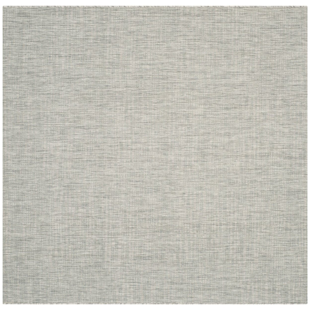 SAFAVIEH Outdoor CY8576-37111 Courtyard Grey / Turquoise Rug Image 1