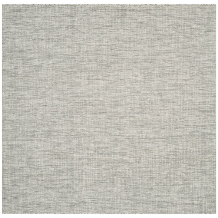 SAFAVIEH Outdoor CY8576-37111 Courtyard Grey / Turquoise Rug Image 1